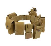 Ceinture Multifonctionnelle 10 en 1, SystèMe D'équipement Modulaire pour Ceinture Hanche Tactique, pour la Chasse Et Sécurité des Forces L'Ordre(Brown)