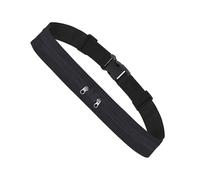 Ceinture multifonctionnelle - Respirant - Sac de taille caché - Maillon réglable - Poche cachée, Couleur : noir