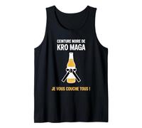 Ceinture Noire de Kro Maga Humour Bière Arts Martiaux Débardeur