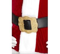 Ceinture Noire De Noël Avec Boucle Ornate Grande Pour Adultes Costume Fantaisie