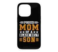 Ceinture Noire fière de karaté pour Fils, praticien d'arts Martiaux Coque pour iPhone 13 Pro