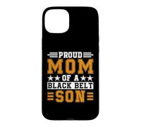 Ceinture Noire fière de karaté pour Fils, praticien d'arts Martiaux Coque pour iPhone 15 Plus