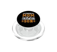 Ceinture Noire fière de karaté pour Fils, praticien d'arts Martiaux PopSockets PopGrip pour MagSafe