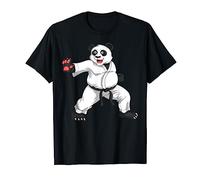 Ceinture noire karaté panda amant arts martiaux japonais sport T-Shirt