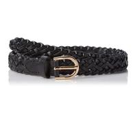 Ceinture - Pieces - LEATHER BRAIDED SLIM BELT NOOS - Cuir - 80 cm - Noir