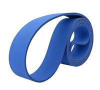 Ceinture plate à bande de base bleue double face