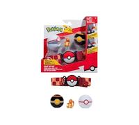 Ceinture - - Pokémon Clip 'N' Go - 1 Ceinture, 2 Poké Balls Et 1 Figurine Salameche 5 Cm