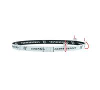 Ceinture porte-dossard Compressport Race blanche