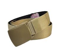 Ceinture porte-monnaie avec compartiment secret, ceinture de sécurité de voyage avec fermeture éclair, ceinture de taille réglable en nylon, ceinture anti-vol de voyage, kaki, Secret Compartment Belts