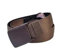 Ceinture porte-monnaie avec compartiment secret, ceinture de sécurité de voyage avec fermeture éclair, ceinture de taille réglable en nylon, ceinture anti-vol de voyage, Couleur café., Secret