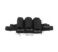 Ceinture Porte-Outils de Jardin, 6 Poches, 2 Sangles, Tissu Oxford imperméable, Pochette à Outils de Jardinage réglable pour Le Camping en Famille et Les activités de Plein air. (Noire)