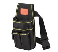 Ceinture Porte-Outils d'électricien Noire réglable et renforcée avec Poches Multiples et Sac à Outils en Tissu Oxford 600D