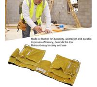 Ceinture porte-outils - GOTOTOP - Cuir - Durable - Boucle à dégagement rapide - Marron