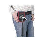 Toolland Porte-Marteau pour Ceinture, Nylon, renforcé par Rivets, avec Boucle pivotante, Noir/Rouge