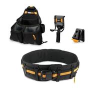 Ceinture porte-outils ToughBuilt Pro - Lot de 3 - Noir - Construction robuste à 6 couches avec renfort à rivets