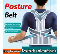 Ceinture posture universelle pour hommes et femmes - soutien du dos confortable et ajusté, élastique avec support du dos noir
