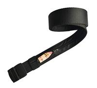 Ceinture pour argent - Compartiment secret - Boucle en métal - Ceinture de voyage en toile - Pour homme et femme - Voyage, voyage d'affaires, jogging, Noir , Länge: 145cm