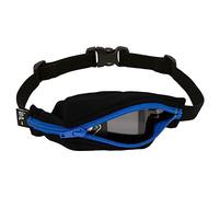 Ceinture pour enfants Spibelt : ceinture qui tient en place avec trou pour pompe à insuline, appareils médicaux ou casque pour enfants actifs., mixte, Black with Blue Zipper