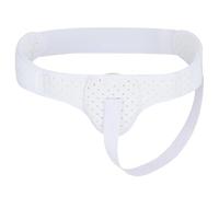Ceinture pour Hernie Inguinale Homme Èlastique Hernie Inguinale Slip Côté Gauche/Droit Soulage Efficacement La Douleur Ceinture de Soutien pour Hernie Inguinale Postopératoires,M,White