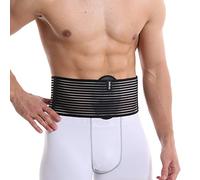 Ceinture pour hernie ombilicale. Ceinture abdominale pour hernie ombilicale avec coussinet de compression. Ceinture médicale avec soutien ombilical: soulage douleur. Capacité de thermorégulation(L/XL)
