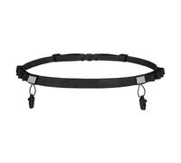 Ceinture pour numéros de départ - Ceinture de sport - Taille réglable - Ceinture ventrale de sport réglable pour le cyclisme, la randonnée, le fitness, les événements sportifs, le temps, Noir , Voir