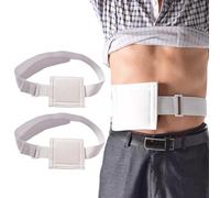 Ceinture pour tube d'alimentation, ceinture pour cathéter de dialyse péritonéale, 2 pièces, réglable, souple, confortable et respirant, support pour tube d'alimentation pour accessoires
