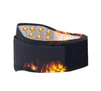Ceinture réglable pour Le Bas du Dos, correcteur de Posture, Ceinture de Soutien Auto-chauffante, Bande de Massage pour Le Bas du Dos (Couleur : Noir, Taille : L)