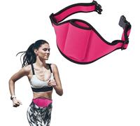 Ceinture Réglable pour Microphone,Pack de Ceinture de Micro,Ceinture Micro,pour émetteur Micro Vertical,Ceinture pour Théâtre,Haut-parleurs(Rose)