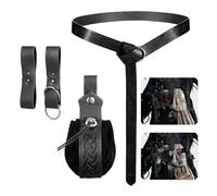 Ceinture Renaissance Ensemble Sac Ceinture Et Costume en Cuir PU pour
