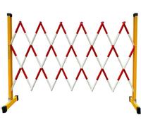 Ceinture rétractable à fixation murale, Mobile Safety Barrier Extendable Barricade Fence Mobile Barricade, Crowd and Stable Traffic Control Work Outdoor Flexible Mobile Barrier Gate(Red,1.2 * 6M)