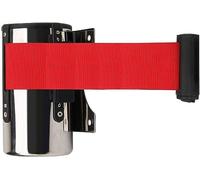 Ceinture rétractable à fixation murale, Retractable Queue Rope Barrier, Crowd Control Ribbon, for Hotel Restaurant Cinema(5M)