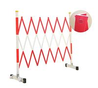 Ceinture rétractable à fixation murale, Retractable Traffic Fence, Mobile Safety Barrier Gate, Industrial FRP Insulation Barricade, Easy to Move Suitable for Hospitals, Depot, Garages(1.2x2.5m)