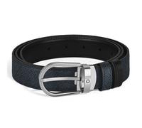 Ceinture Réversible Montblanc Sartorial 30 Mm En Cuir Saffiano Bleu Et Noir