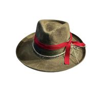 Ceinture ruban vintage chapeau cosplay costume panama chapeau de scène interprètes danse adulte hiver laine chaude tous accessoires de mode assortis