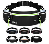 Ceinture Running Hydratation Course a Pied, Sac Banane Porte Gourde, Bouteille Accessoires Etanche Réfléchissant pour Trail Jogging Footing Randonnée Vélo