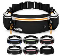Ceinture Running Hydratation Course a Pied, Sac Banane Porte Gourde, Bouteille Accessoires Etanche Réfléchissant pour Trail Jogging Footing Randonnée Vélo