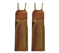 Ceinture sans boucle, ceinture élastique invisible - pour les trajets quotidiens, la randonnée, le bureau, la marche, la conduite, le travail, le fitness, l'entraînement, les voyages, 2 pièces marron