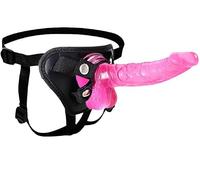 Ceinture strap-on avec gode réaliste en TPE sans phtalates, 21cm insertable, ventouse forte pour jeu mains-libres, stimulation G-spot, pour femmes, couples lesbiens, gays, débutants, couleur rose