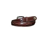 Ceinture surpiquée Lexington Marron 70 cm