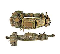 Ceinture Tactique avec Système Molle, Ceinture de Transport D'équipement Multifonctionnelle, pour L'Armée de Plein Air et L'Edc(Green)
