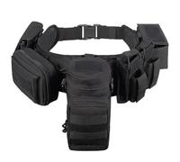 Ceinture Tactique Camouflage avec Système Molle - Ceinture de Transport D'équipement Multifonctionnelle pour L'extérieur, L'armée et L'EDC(Color-3)