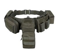 Ceinture Tactique Camouflage avec Système Molle - Ceinture de Transport D'équipement Multifonctionnelle pour L'extérieur, L'armée et L'EDC(Color-1)