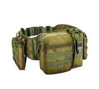 Ceinture Tactique Camouflage avec Système Molle - Ceinture de Transport D'équipement Multifonctionnelle pour L'extérieur, L'armée et L'EDC(Color-2)
