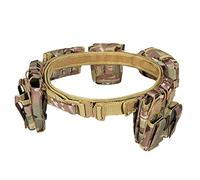 Ceinture tactique multifonctionnelle, sac fonctionnel militaire Molle de plein air en 6 pièces avec boucle à dégagement rapide, ceinture tactique ajustable détachable. (CP)