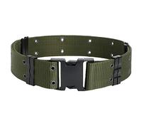 Ceinture tactique pour homme et femme unisexe, ceinture tactique militaire utilitaire en nylon ceinture de sécurité de combat Rigger Ceinture (1 paquet), vert