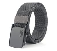 Ceinture Tactique Pour Hommes Avec Ceinture en Métal Avec Boucle en Nylon Pour Hommes(A-Gris foncé)
