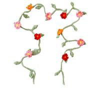 Ceinture tissée douce et durable avec motif floral - Chaîne de taille ethnique pour femme - À porter au quotidien - Ceinture tendance pour femme, C, taille unique