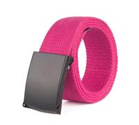 Ceinture tissée en Nylon, ceinture tactique de 3.8cm de largeur, ceinture en toile pour Sports de plein air, ceinture décorative décontractée, Rose rouge, 100cm