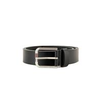 Tommy Jeans Ceinture Homme Austin 3.5 Cuir, Noir (Black), 110 cm
