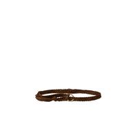 Ceinture tressÃ©e en daim femme Stefanel Marron TU